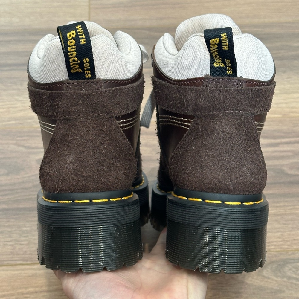 Dr. Martens Zuma Hiker Leather & Suede Hiker Style Boots in Brown Size 8 - Picture 7 of 13